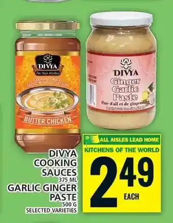 Food Basics Divya cooking sauces | garlic ginger paste offer
