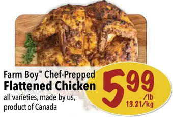 Farm Boy Farm boy chef-prepped flattened chicken offer