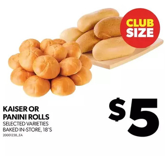 Real Canadian Superstore Kaiser or panini rolls offer