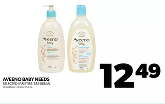 Real Canadian Superstore Aveeno baby needs offer