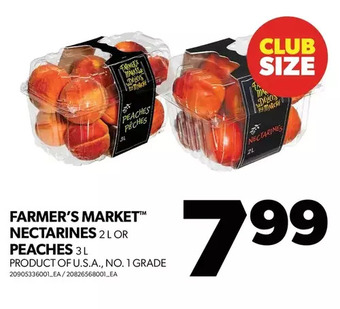 Real Canadian Superstore Farmer's market nectarines or peaches offer
