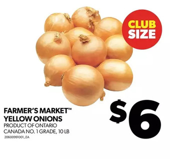 Real Canadian Superstore Farmer's market yellow onions offer