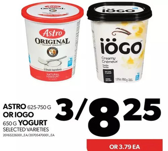 Real Canadian Superstore Astro or iogo yogurt offer