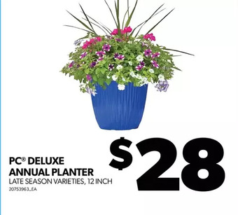 Real Canadian Superstore Pc deluxe annual planter offer