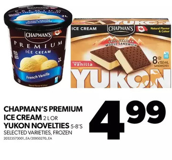 Real Canadian Superstore Chapman's premium ice cream or yukon novelties offer
