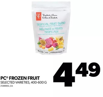 Real Canadian Superstore Pc frozen fruit offer