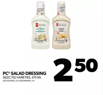 Real Canadian Superstore Pc salad dressing offer