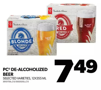 Real Canadian Superstore Pc de-alcoholized beer offer