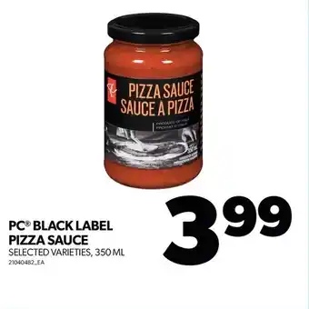 Real Canadian Superstore Pc black label pizza sauce offer
