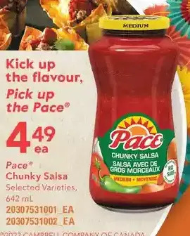 Loblaws Pace chunky salsa offer