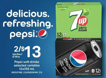 Loblaws Pepsi soft drinks offer