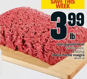 Valu-mart Lean ground beef offer