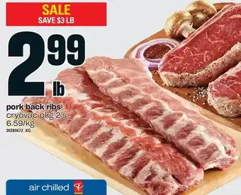 Independent Grocer Pork back ribs offer