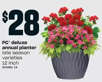 Loblaws Pc deluxe annual planter offer