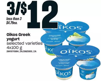 Loblaws Oikos greek yogurt offer
