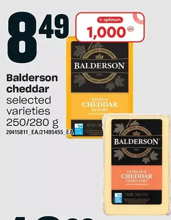 Loblaws Balderson cheddar offer
