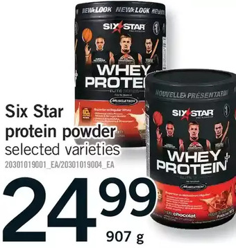 Fortinos Six star protein powder offer