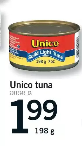 Fortinos Unico tuna offer