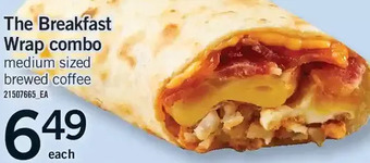 Fortinos The breakfast wrap combo offer