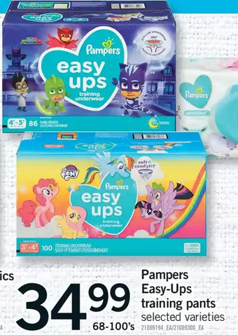 Fortinos Pampers easy-ups training pants offer