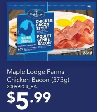 Fortinos Maple lodge farms chicken bacon offer
