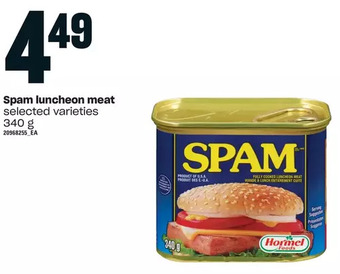 Loblaws Spam luncheon meat offer