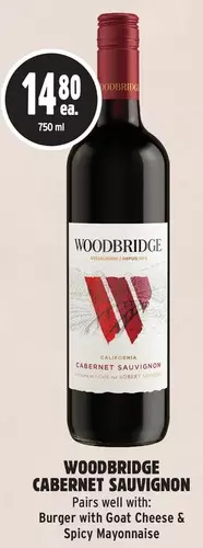 Metro Woodbridge cabernet sauvignon offer