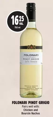 Metro Folonari pinot grigio offer