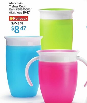 Walmart Munchkin Trainer Cups offer