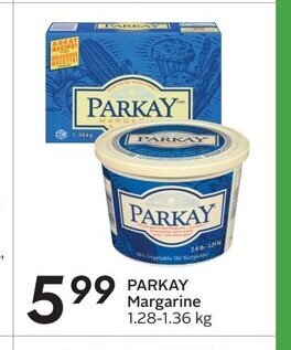 Sobeys PARKAY Margarine 1.28-1.36 kg offer