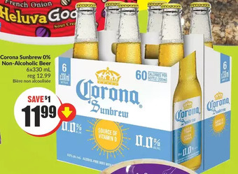 FreshCo Corona sunbrew 0% non-alcoholic beer offer