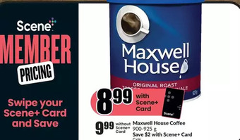 FreshCo Maxwell house coffee offer