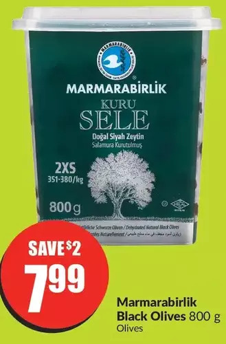 FreshCo Marmarabirlik black olives offer