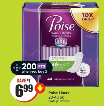 FreshCo Poise liners offer