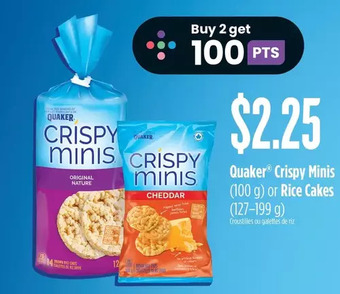 FreshCo Quaker crispy minis or rice cakes offer