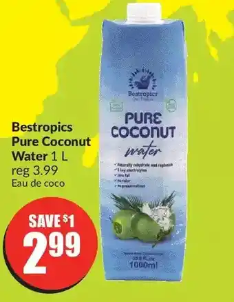 FreshCo Bestropics pure coconut water offer