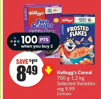 FreshCo Kellogg's cereal offer