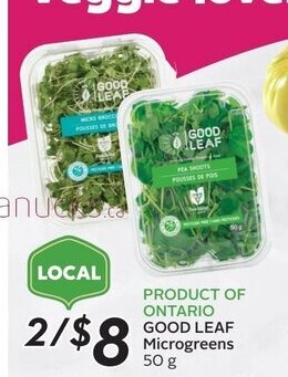 Sobeys GOOD LEAF Microgreens 50 g offer