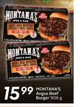 Sobeys MONTANA'S Angus Beef Burger 906 g offer