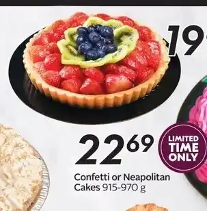 Sobeys ConfettiConfetti or Neapolitan Cakes 915-970 g 915-970 g offer