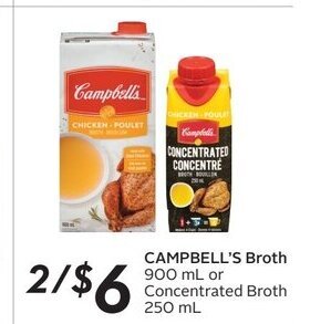 Sobeys CAMPBELL'S Broth 900 mL offer