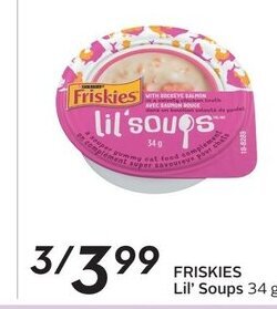 Sobeys FRISKIES Lil' Soups 34 g offer