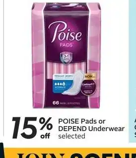 Sobeys POISE Pads offer