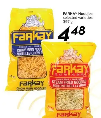 Sobeys Farkay noodles 397g offer
