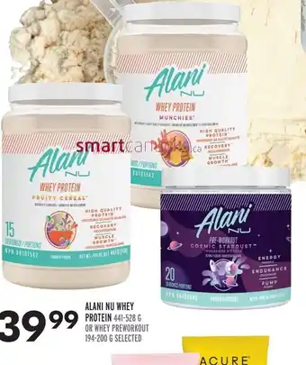 Sobeys ALANI NU WHEY PROTEIN 441-528 G offer