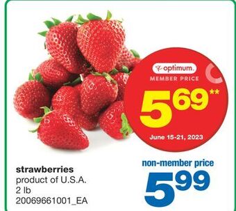 Wholesale Club Strawberries, 2 lb offer