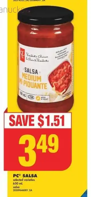 No Frills PC SALSA 650 mL offer