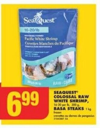 No Frills SEAQUEST COLOSSAL RAW WHITE SHRIMP offer