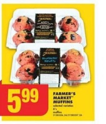 No Frills FARMER'S MARKET MUFFINS offer