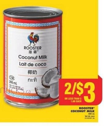No Frills ROOSTER COCONUT MILK offer